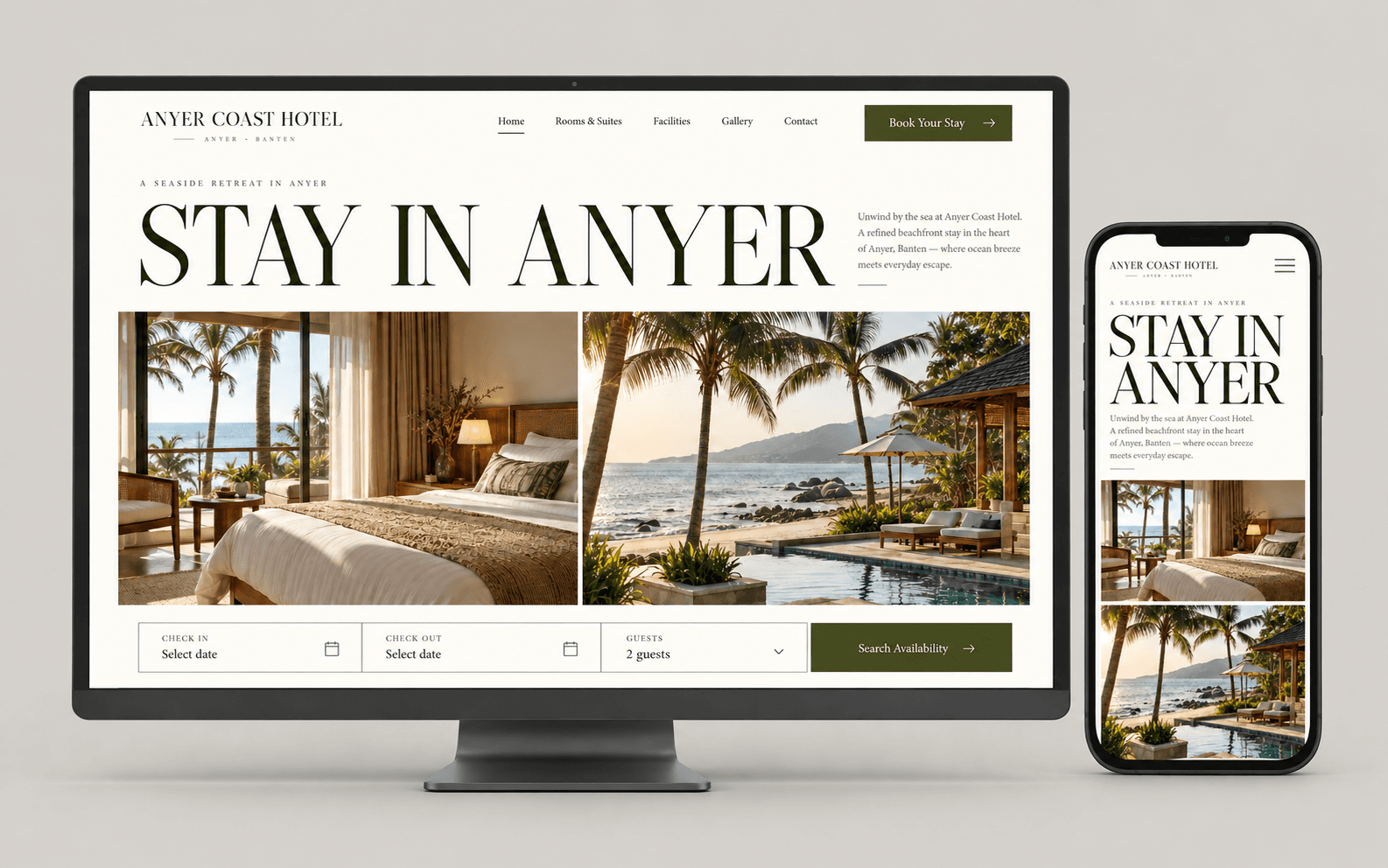 Tampilan responsif website
